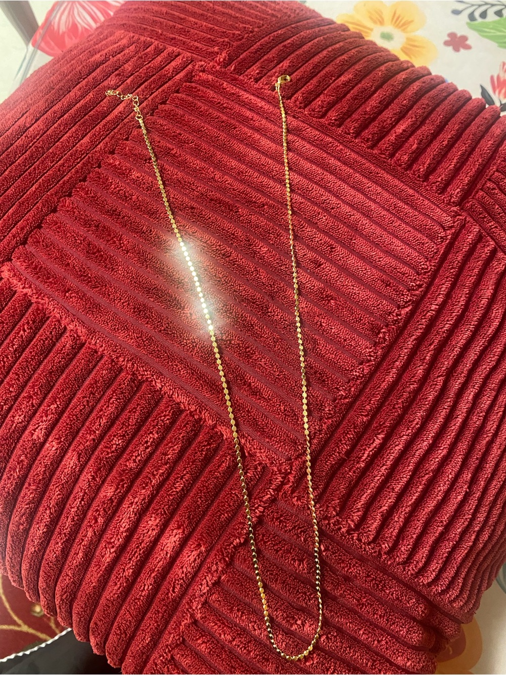 Gold Tone Delicate Chain Necklace - Women's Accessory